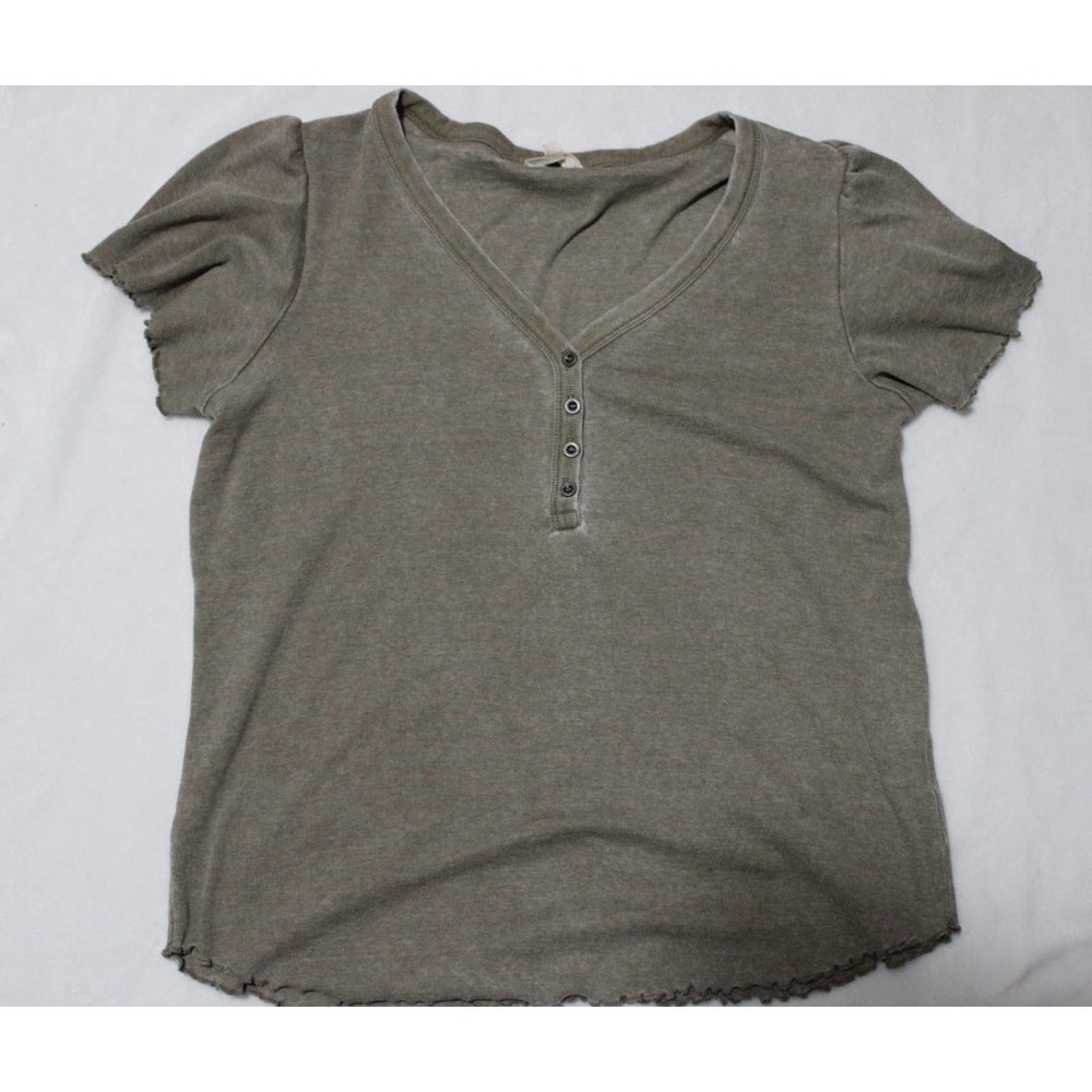 Womens Olive Green Jane and Delaney Top Size L